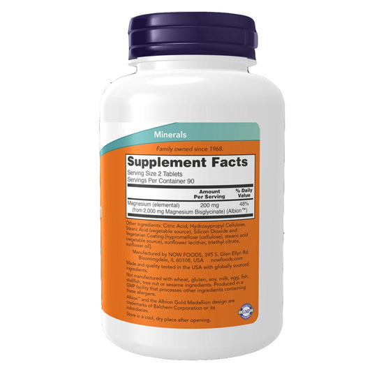 NOW Magnesium Glycinate, 180 Ct