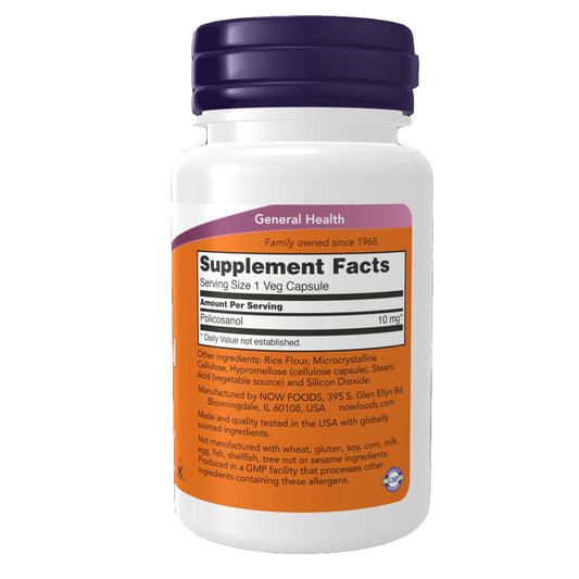 NOW Policosanol 10mg, 90 Ct