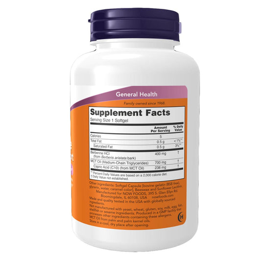 NOW Berberine Glucose Support, 90 Ct