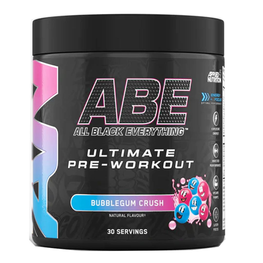 ABE All Black Everything Ultimate Pre-Workout Bubblegum Crush 375g Applied Nutrition