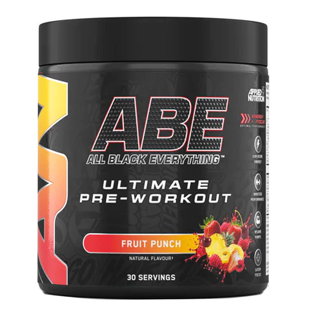 ABE All Black Everything Ultimate Pre Workout Fruit Punch 375g Applied Nutrition