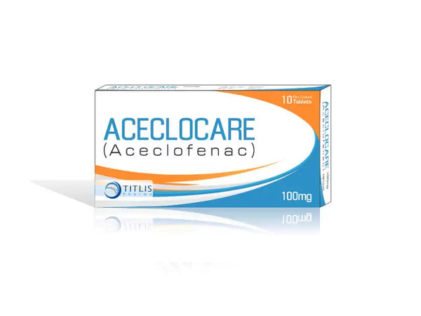 Aceclocare Tablets 100mg, 10 Ct - Titlis