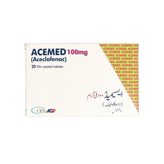 Acemed Tablets 100mg, 20 Ct - AGP