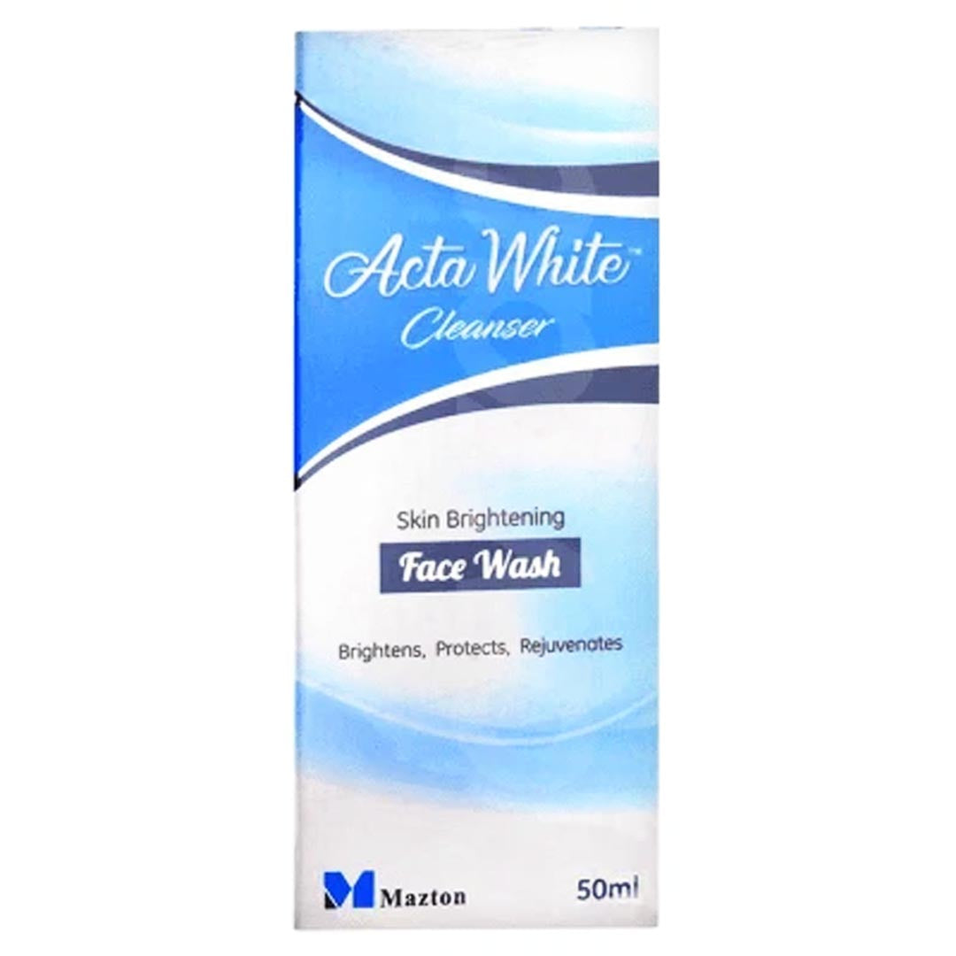 Acta White Cleanser Face Wash, 50ml - Mazton