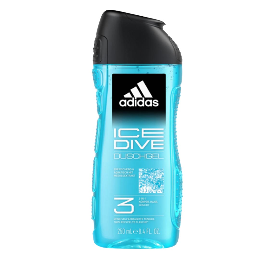 Adidas Ice Dive 3-in-1 Shower Gel, 250ml