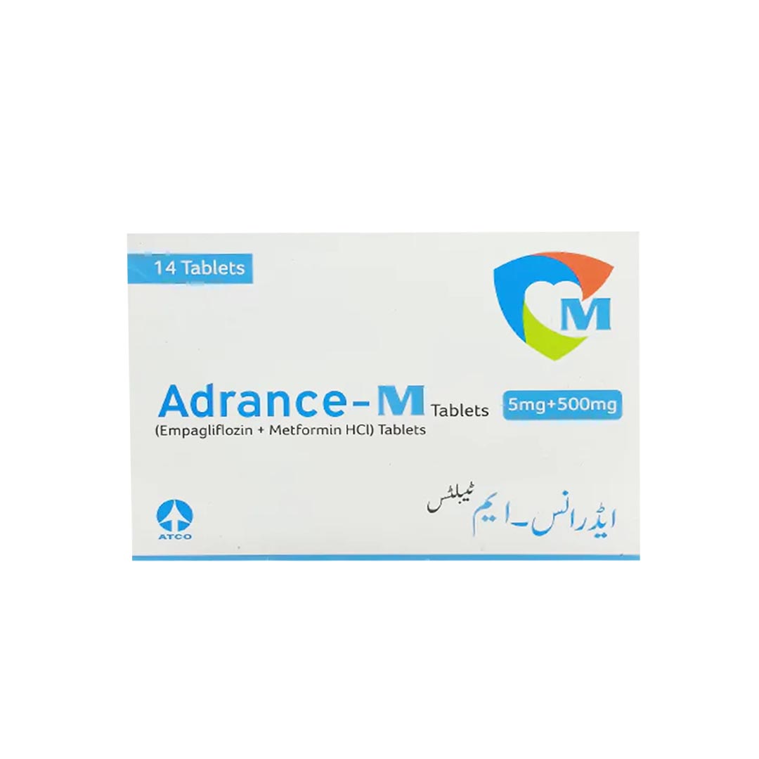 Adrance-M (Empagliflozin/Metformin) 5mg/500mg, 14 Ct - ATCO