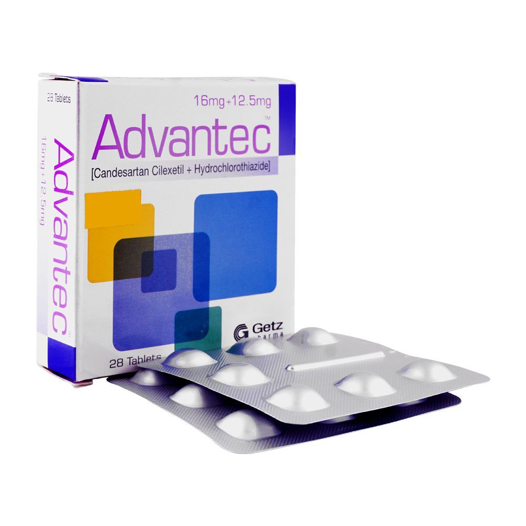 Advantec Tablet 16mg+12.5mg, 28 Ct - Getz Pharma