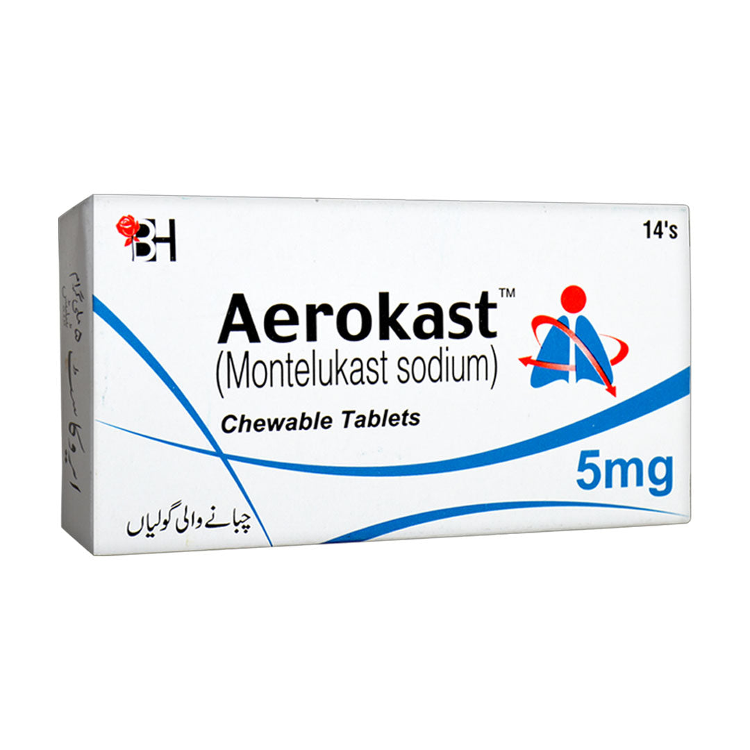 Aerokast (Montelukast) 5mg, 14 Ct - Barrett Hodgson