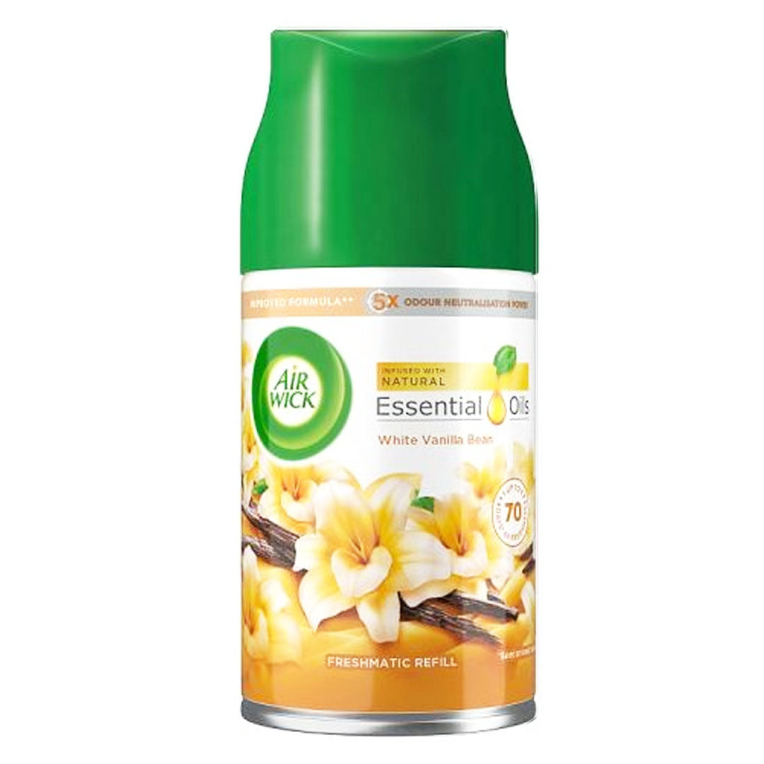 AirWick White Vanilla Bean Air Freshener, 250ml