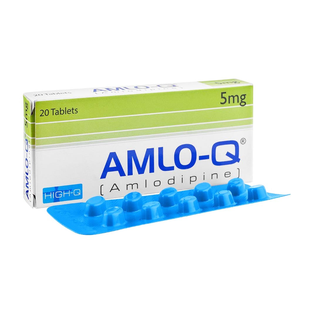 Amlo-Q 5mg Tablets, 20 Ct - High-Q Pharma