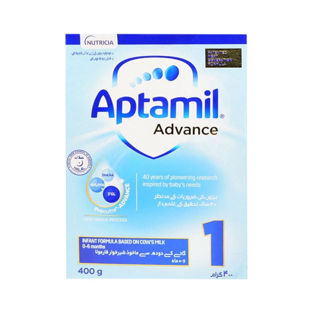 Aptamil Advance 1 Infant Formula (Soft Pack), 400g