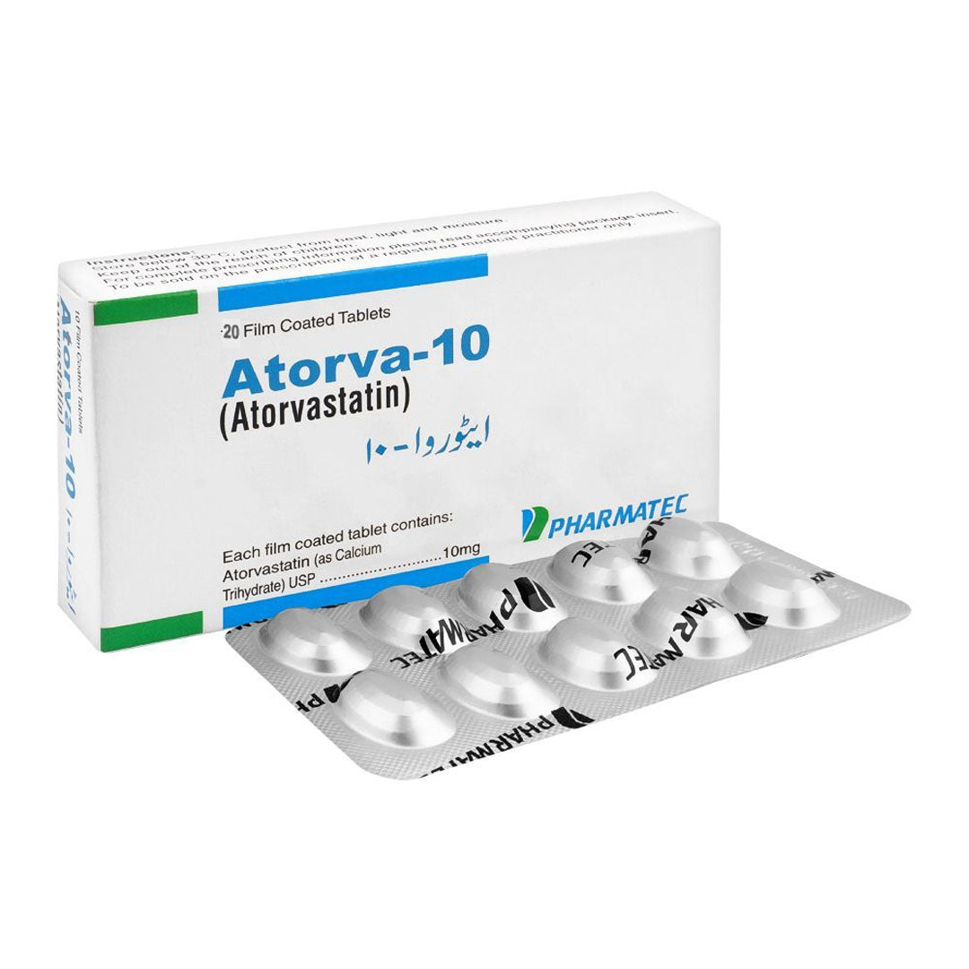 Atorva-10 Tablets, 20 Ct - Pharmatec