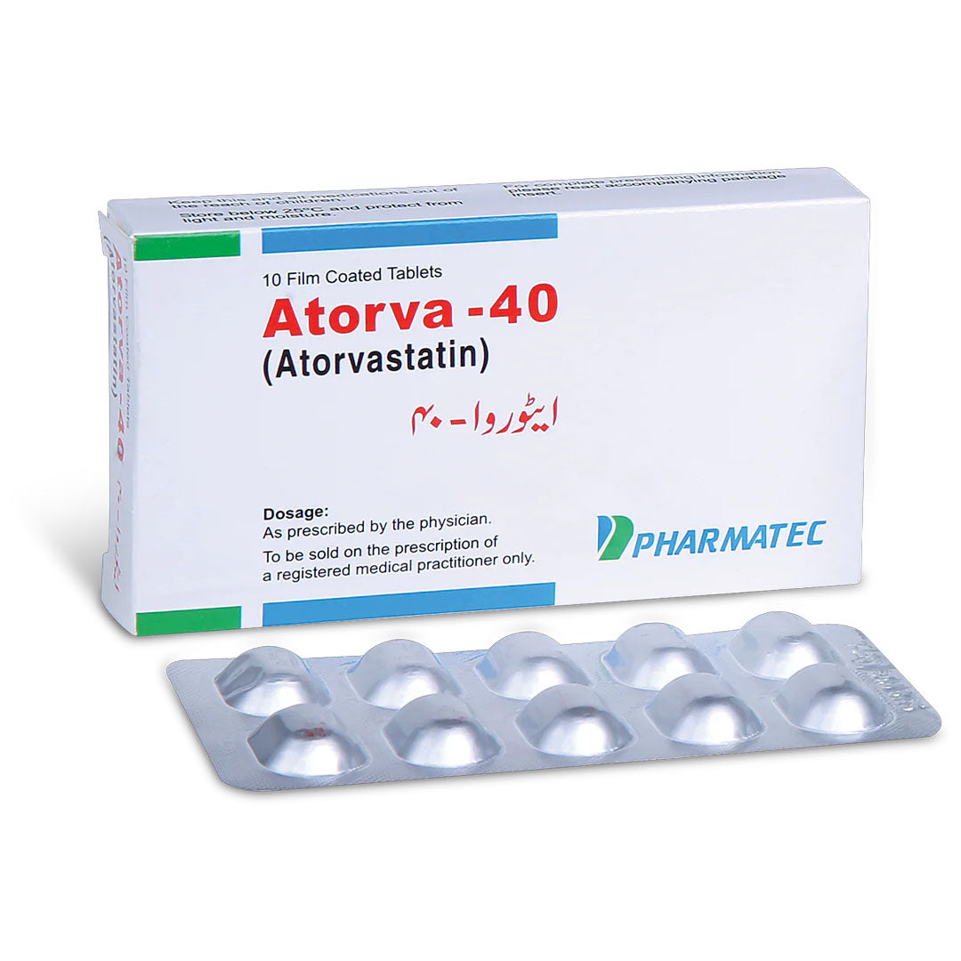 Atorva-40 Tablets, 20 Ct - Pharmatec