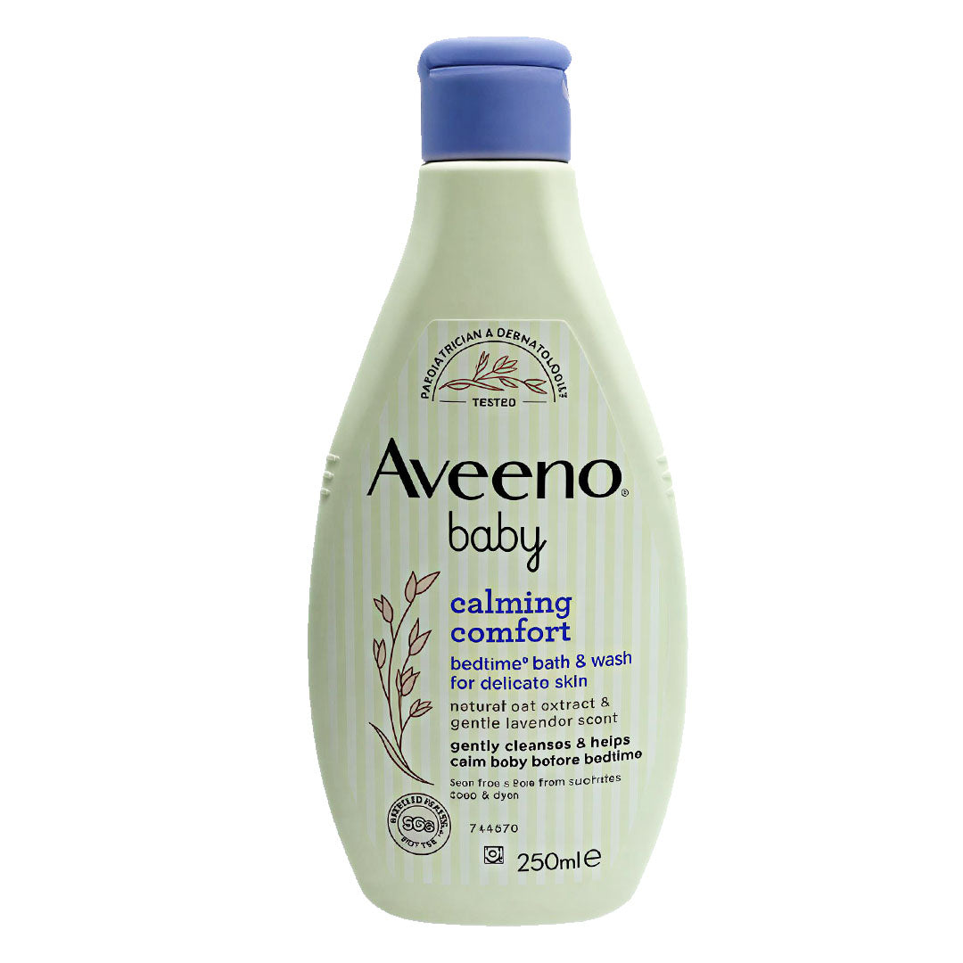 Aveeno Baby Calming Comfort Bedtime Bath & Wash for Delicate Skin, 250 ml