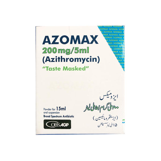 Azomax 200mg/5ml (Azithromycin) - AGP