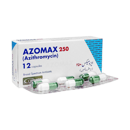 Azomax 250 (Azithromycin), 12 Ct - AGP