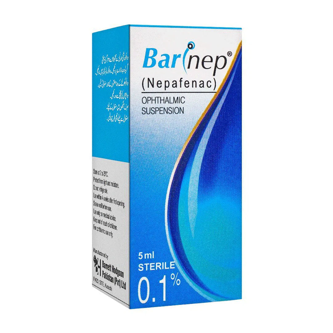 Barrett Hodgson Barinep (Nepafenac) Eye Drops, 5 ml