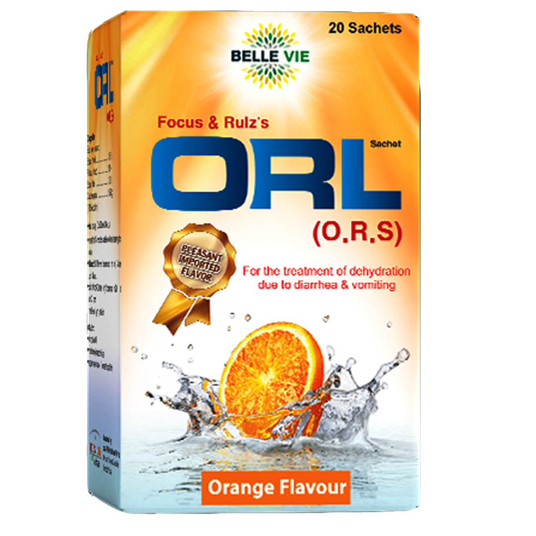 Belle Vie ORL (O.R.S) Orange Sachet, 30 Ct