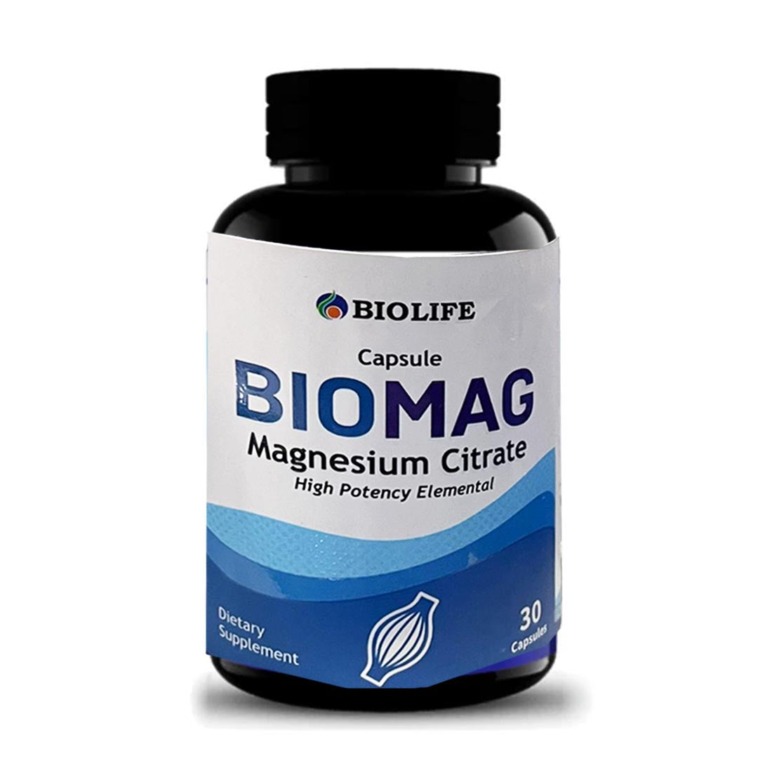 Bio Life Biomag (Magnesium Citrate), 30 Ct