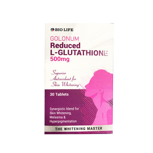 Bio Life Golonum Reduced L-Glutathione 500mg, 30 Ct