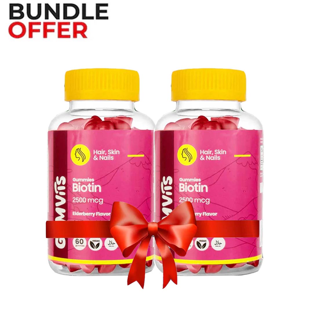 Gumvits Biotin 2500mcg Gummies, 60 Ct