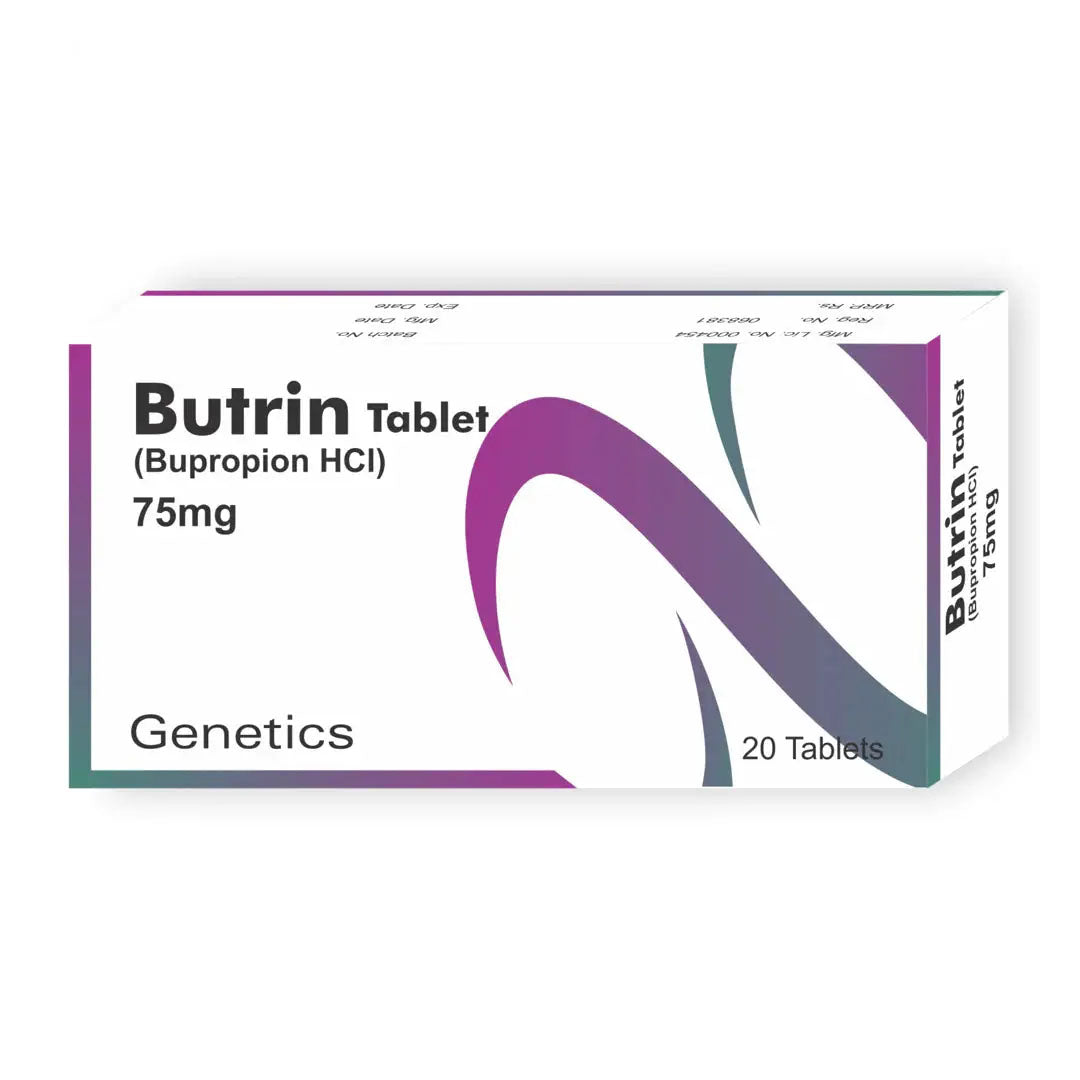 Butrin (Bupropion) 75 mg, 20 Ct - Genetics