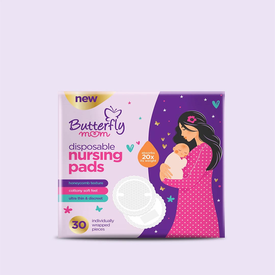 Butterfly Mom Disposable Nursing Pads, 30 Ct