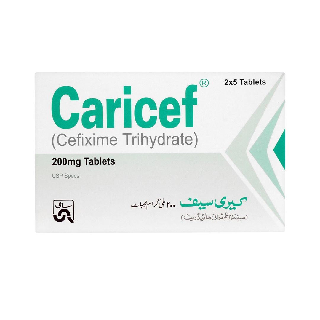 Caricef 200mg, 10 Ct - Sami Pharma