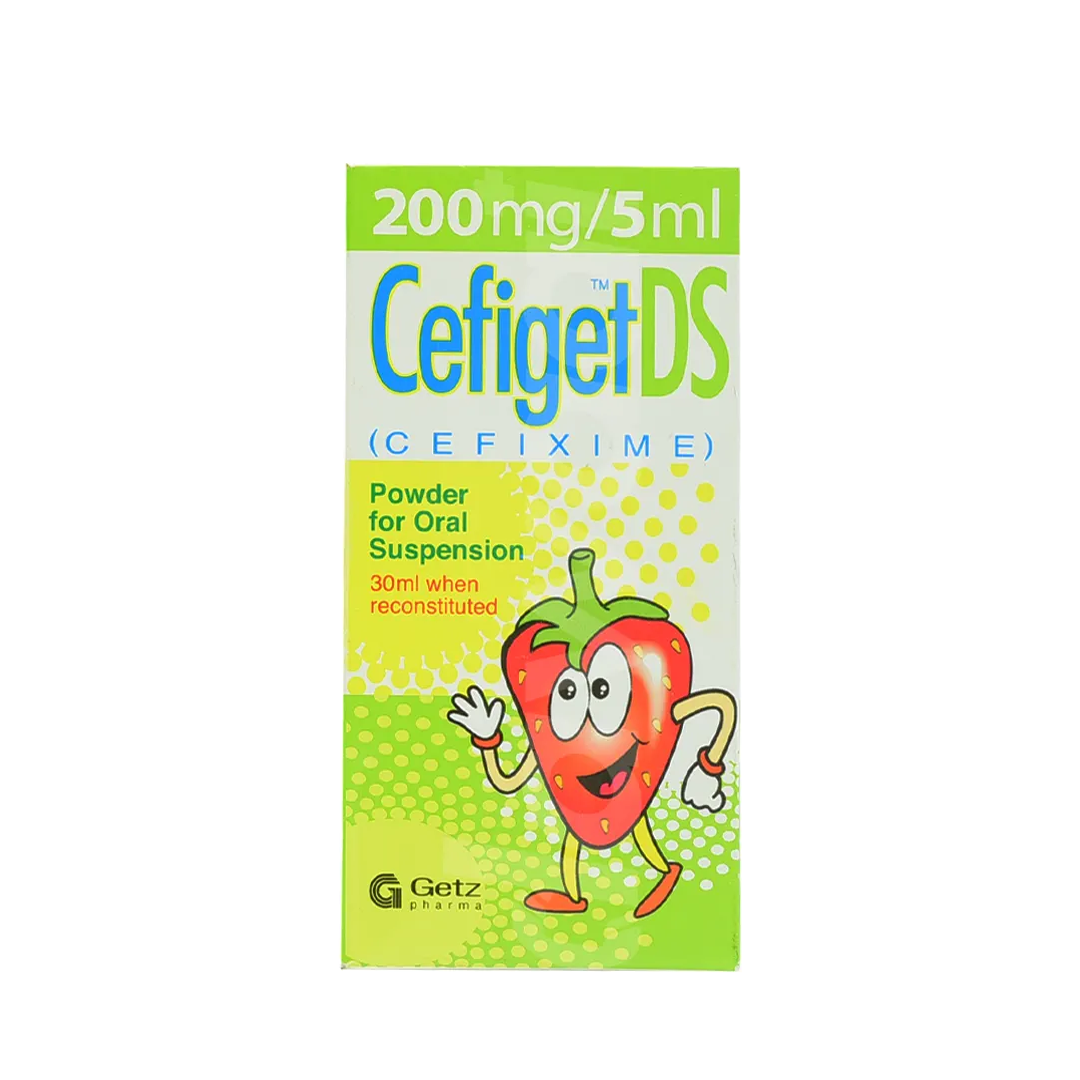 Cefiget DS Oral Suspension 200mg/5ml - Getz Pharma