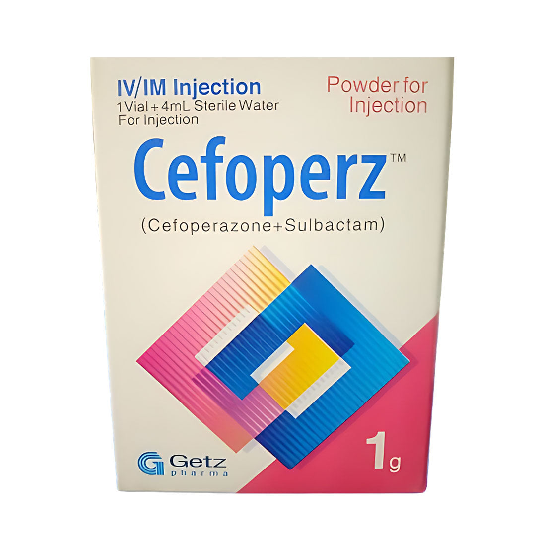 Cefoperz (Cefoperazone+Sulbactam) Powder For Injection, 1g - Getz Pharma