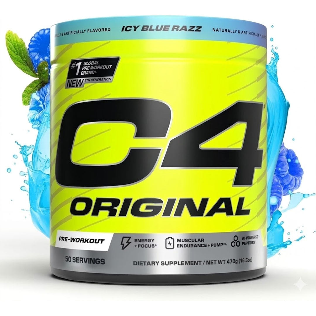 Cellucor C4 Original Pre-workout (Icy Blue Razz), 50 Servings