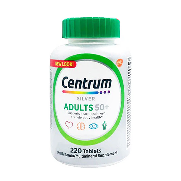 Centrum Silver Adults 50+, 220 Ct