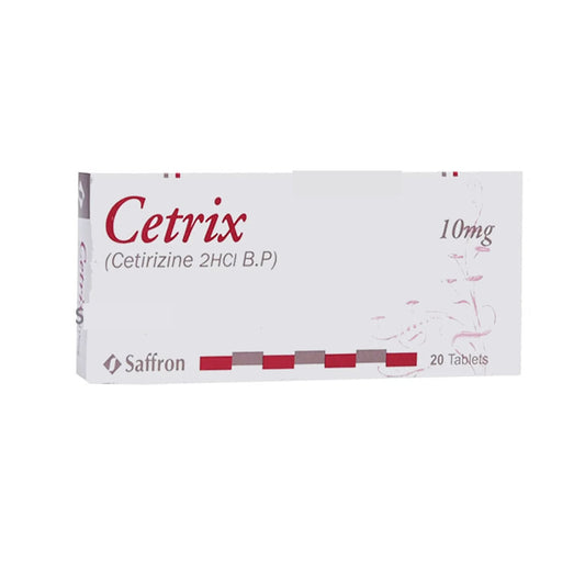 Cetrix Tablets 10mg, 20 Ct - Saffron