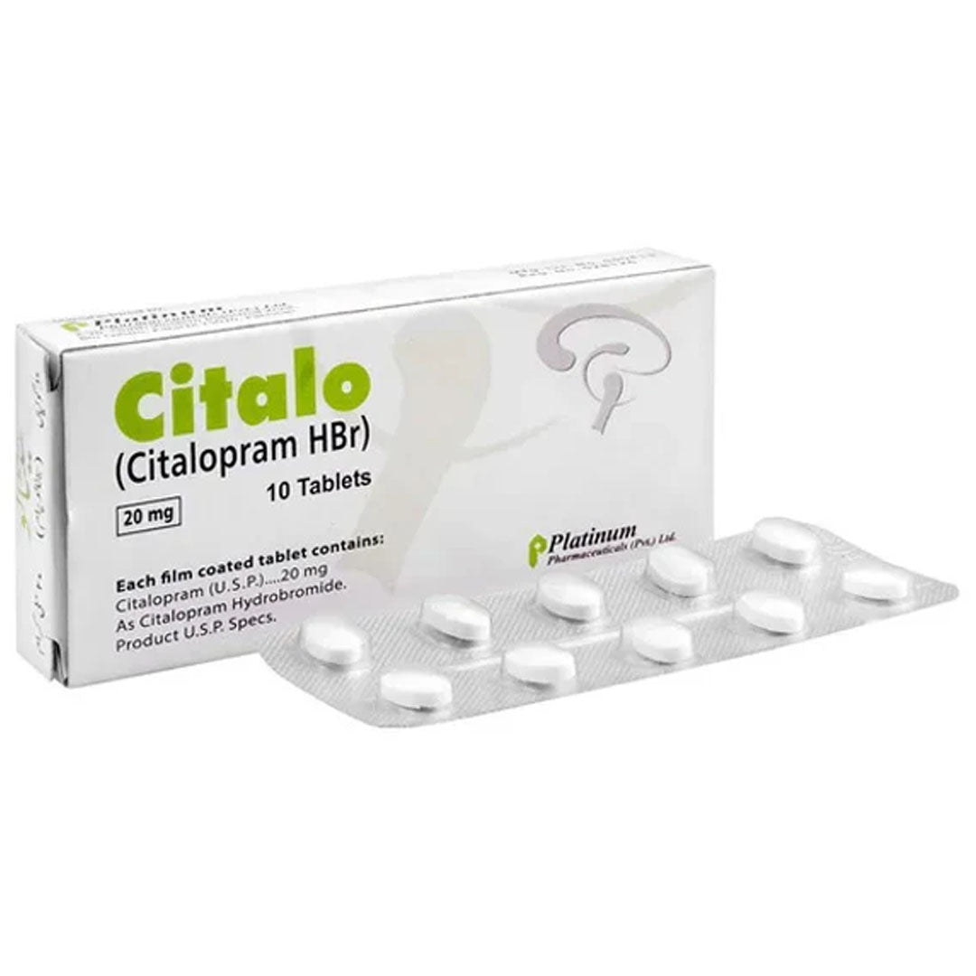 Citalo (Citalopram HBr) 20mg, 10 Ct - Platinum Pharma