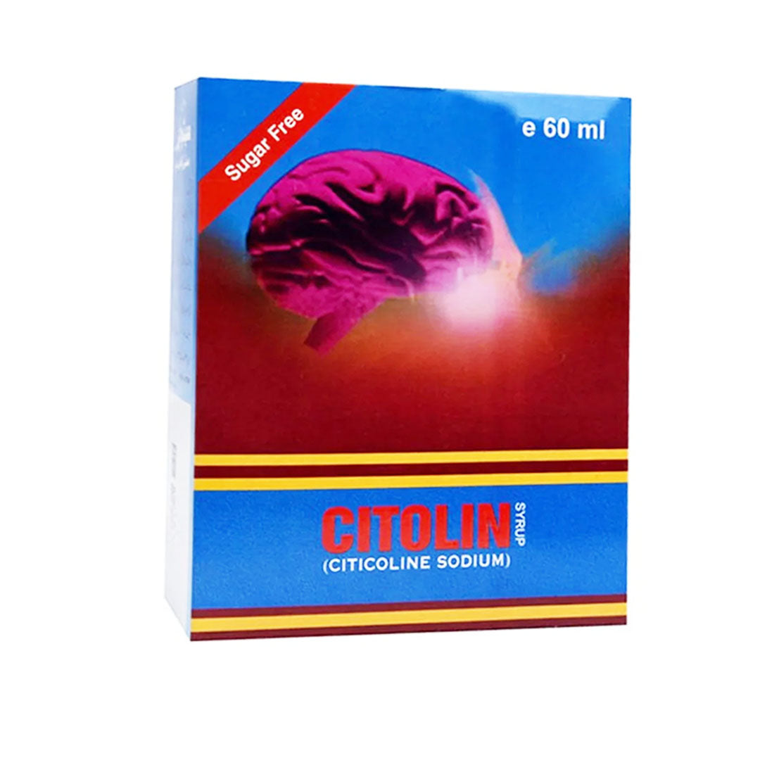 Citolin (Citicoline) Syrup Sugar Free, 60ml - Global Pharma