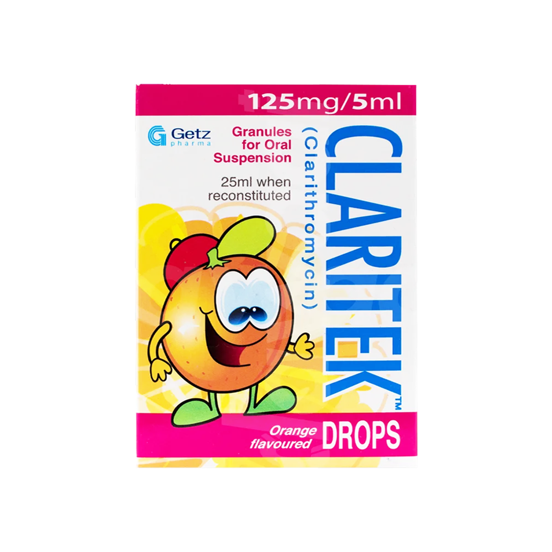 Claritek Oral Drops 125mg/5ml - Getz Pharma