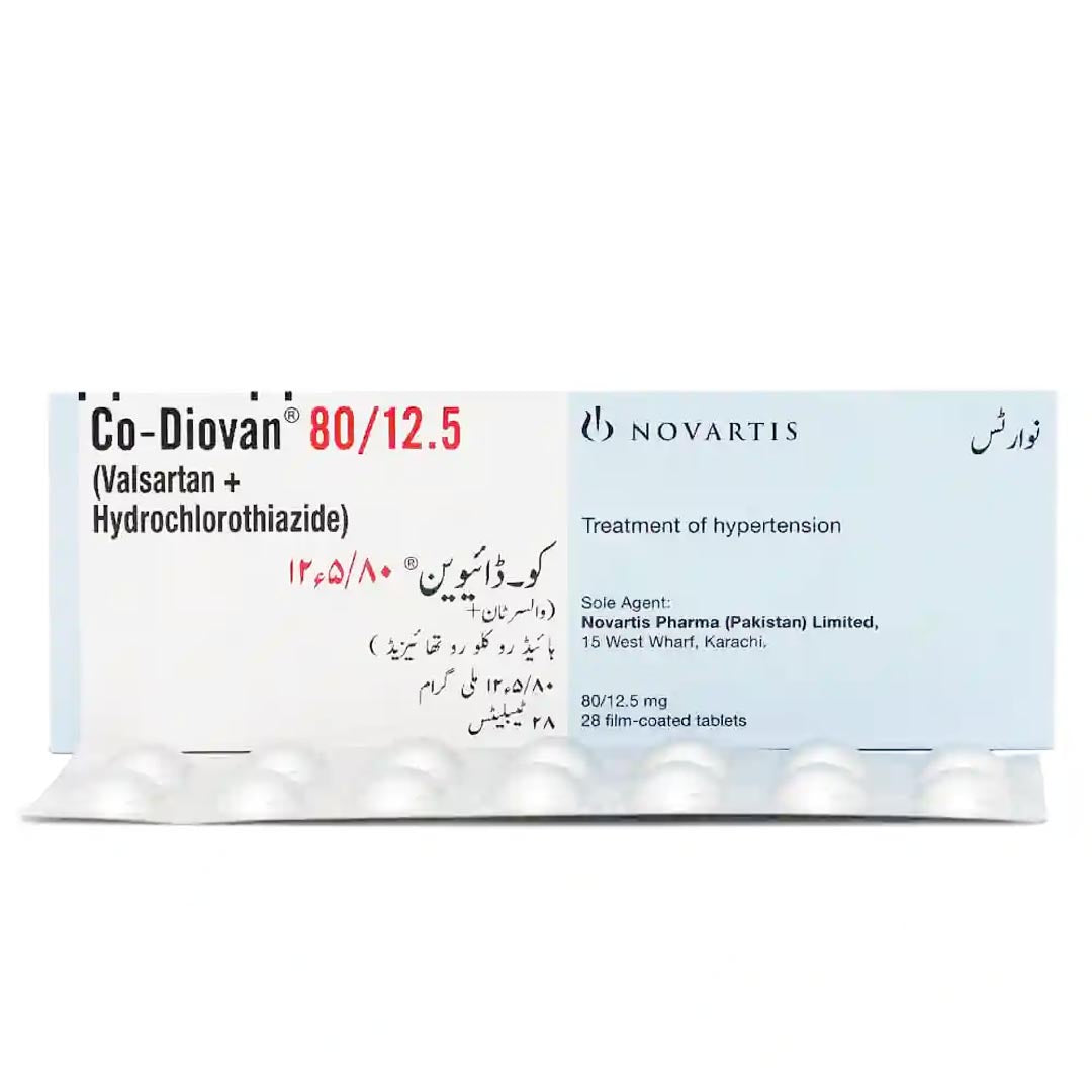 Co-Diovan Tablet 80/12.5mg, 28 Ct - Novartis