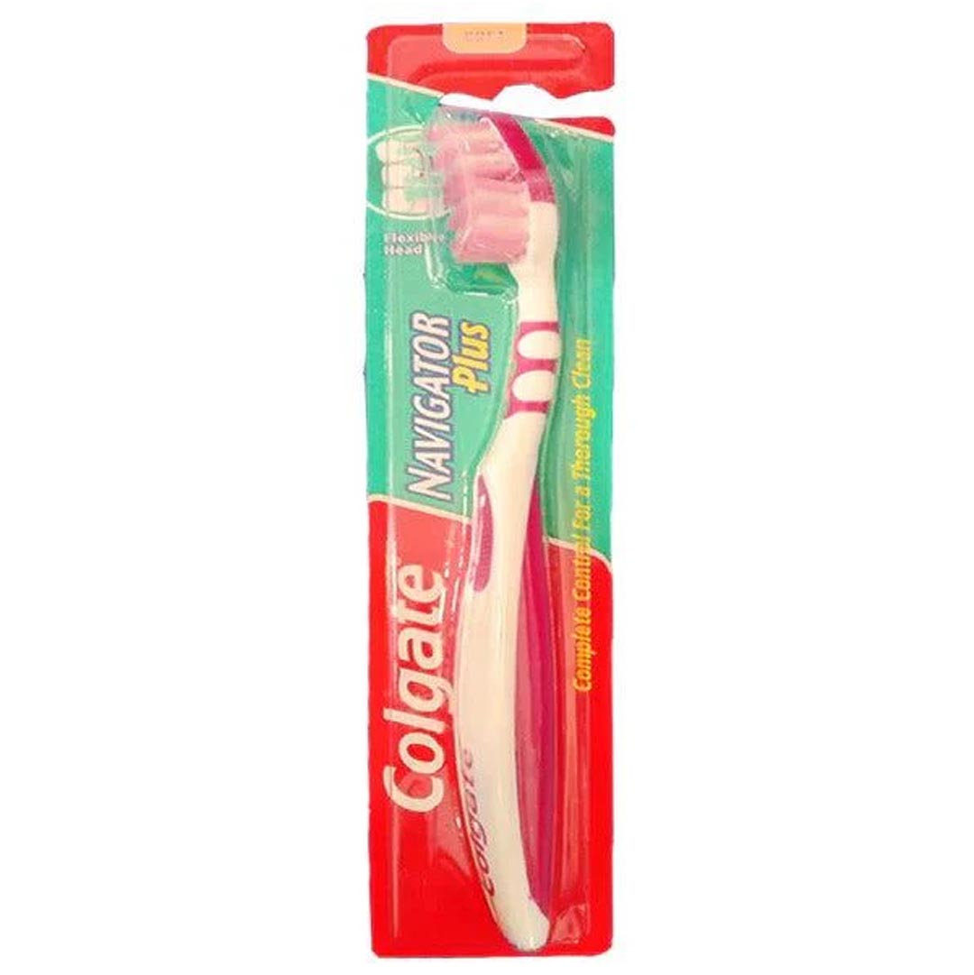 Colgate Navigator Plus Soft Toothbrush (Pink), 1 Ct