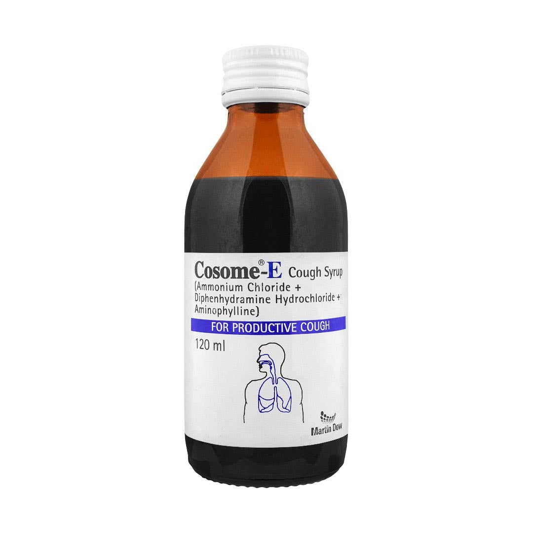 Cosome-E Cough Syrup,120ml - Martin Dow