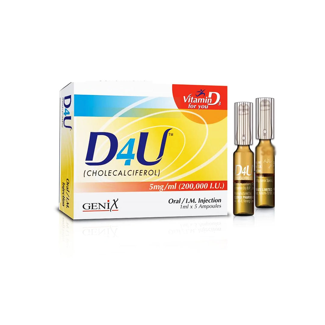 D4U Oral Injection 2000IU, 5 Ct - Genix Pharma