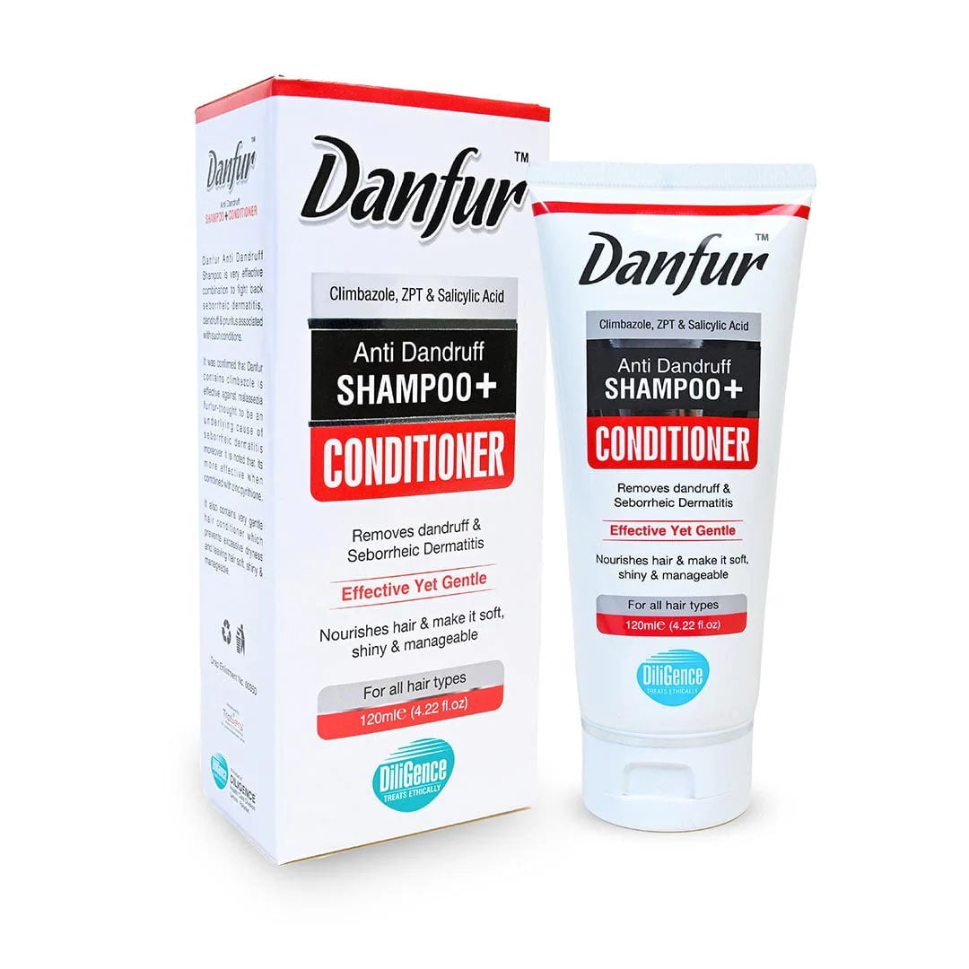 Danfur Anti Dandruff Shampoo+Conditioner, 120 ml - Diligence