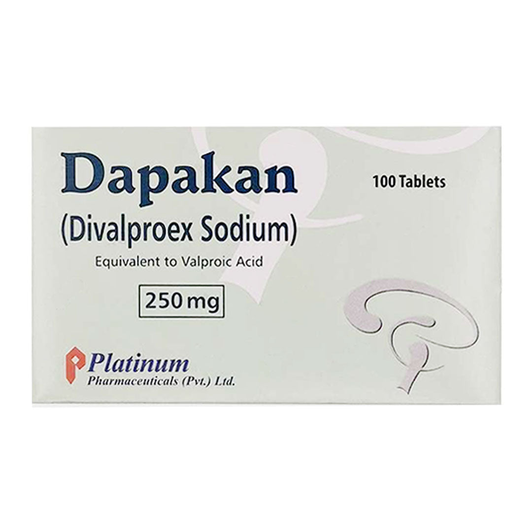 Dapakan (Divalproex Sodium) 250mg, 100 Ct - Platinum Pharma