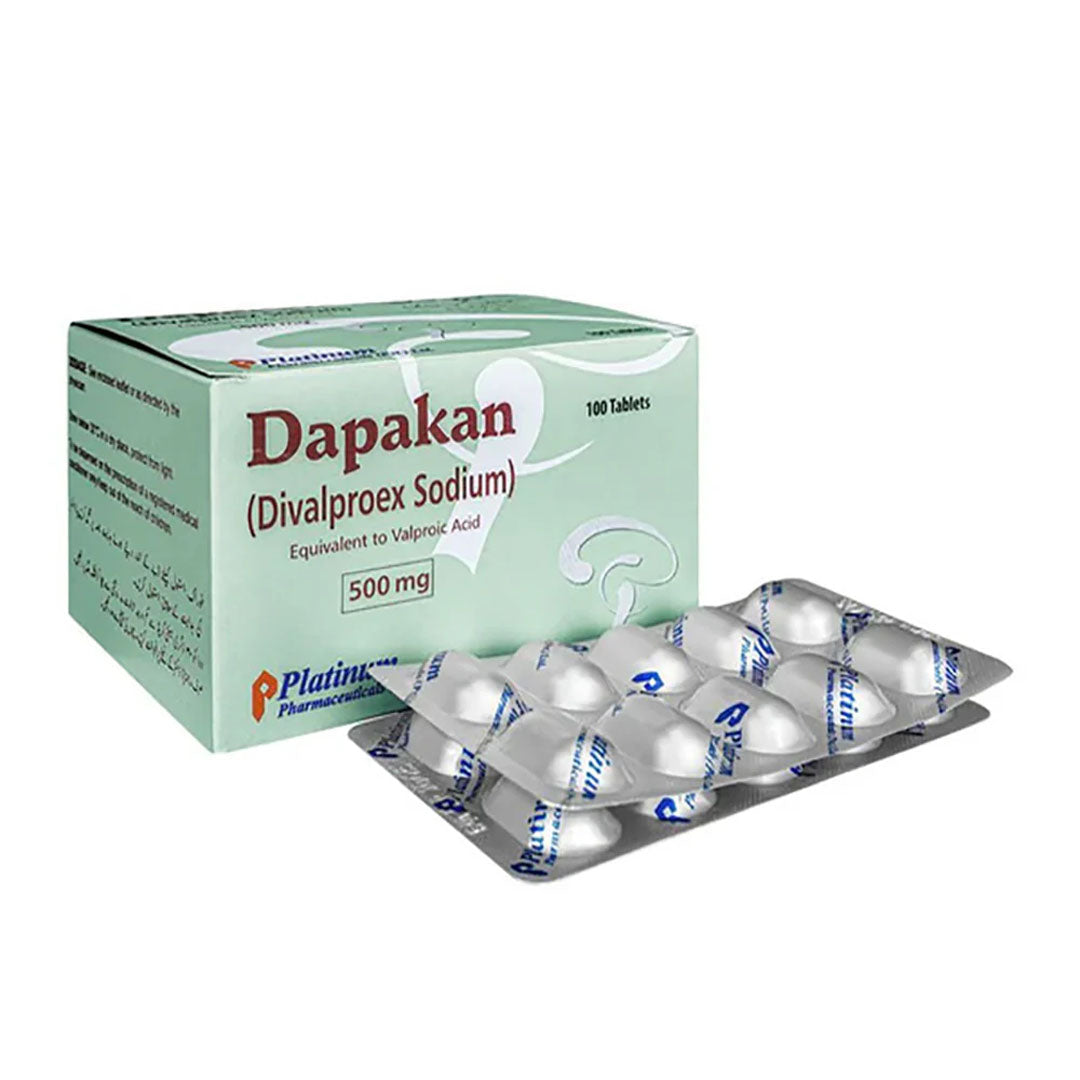 Dapakan (Divalproex Sodium) 500mg, 100 Ct - Platinum Pharma