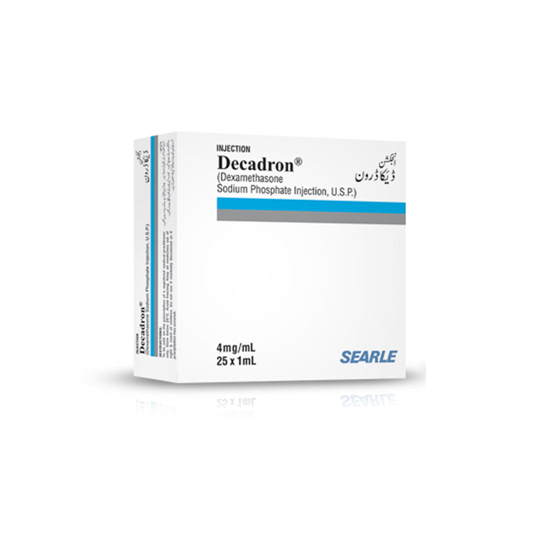 Decadron (Dexamethasone) Injection 4mg/ml, 25 Ct by Searle Online in  Pakistan | Medicine  My Vitamin Store