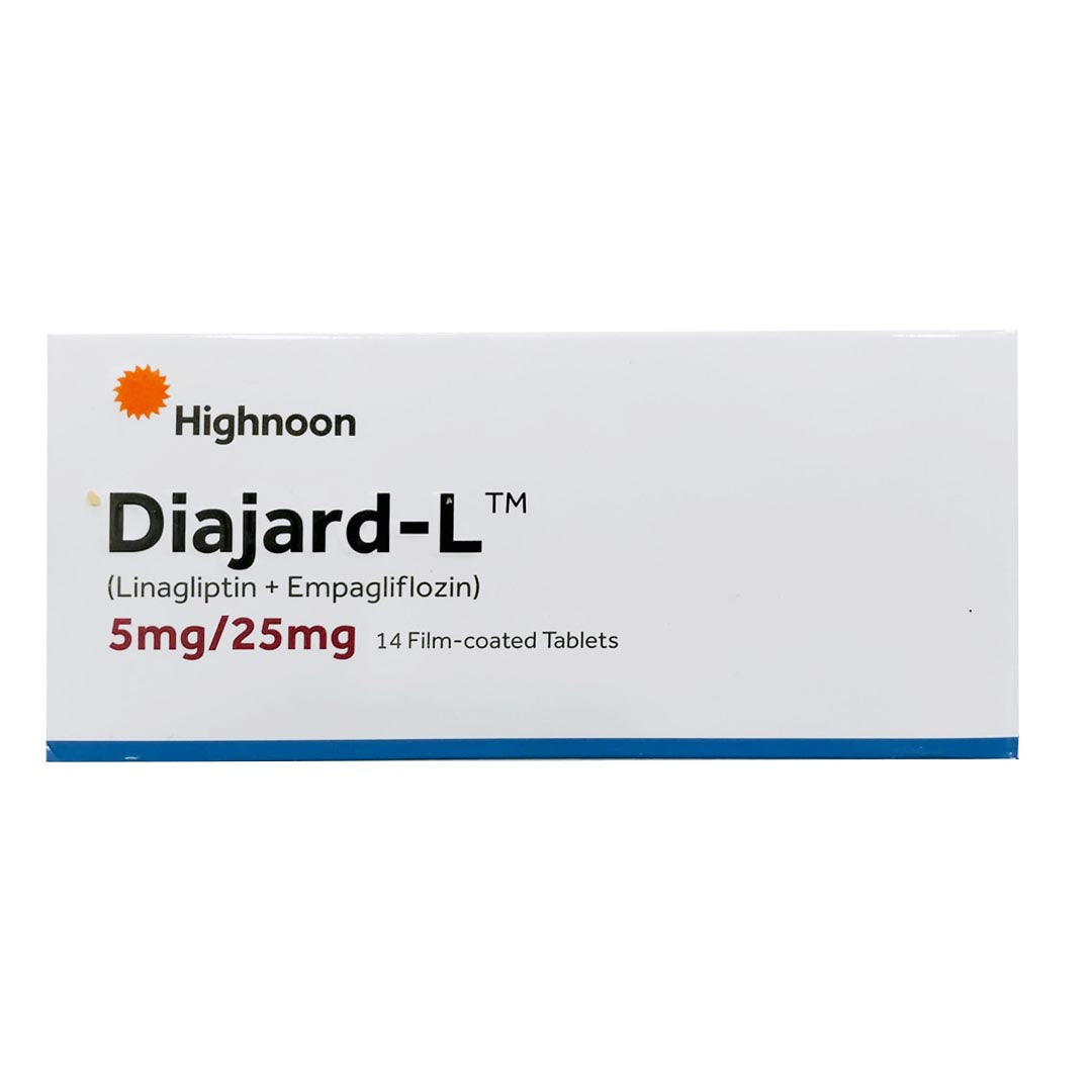 Diajard-L 5mg/25mg Tablets, 14 Ct - Highnoon