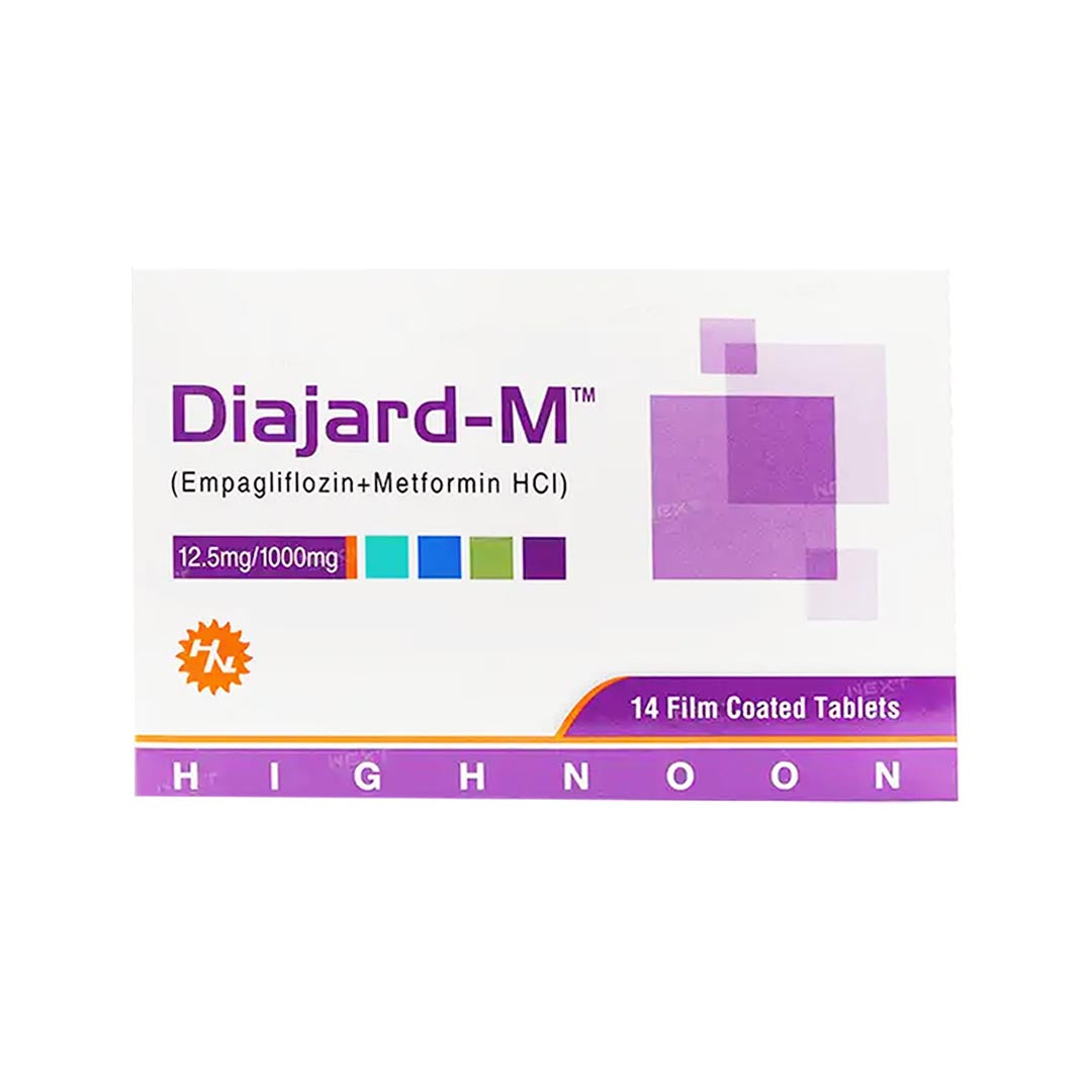 Diajard-M 12.5mg/1000mg Tablets, 14 Ct - Highnoon