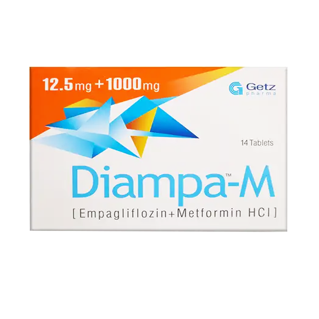 Diampa-M (Empagliflozin/Metformin) 12.5/1000mg, 14 Ct - Getz Pharma