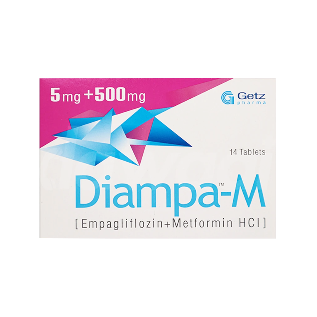 Diampa-M (Empagliflozin/Metformin) 5/500mg, 14 Ct - Getz Pharma