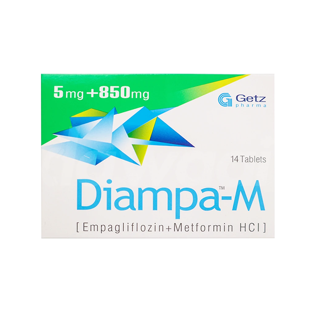 Diampa-M (Empaglifloz/Metformin) 5/850mg, 14 Ct - Getz Pharma