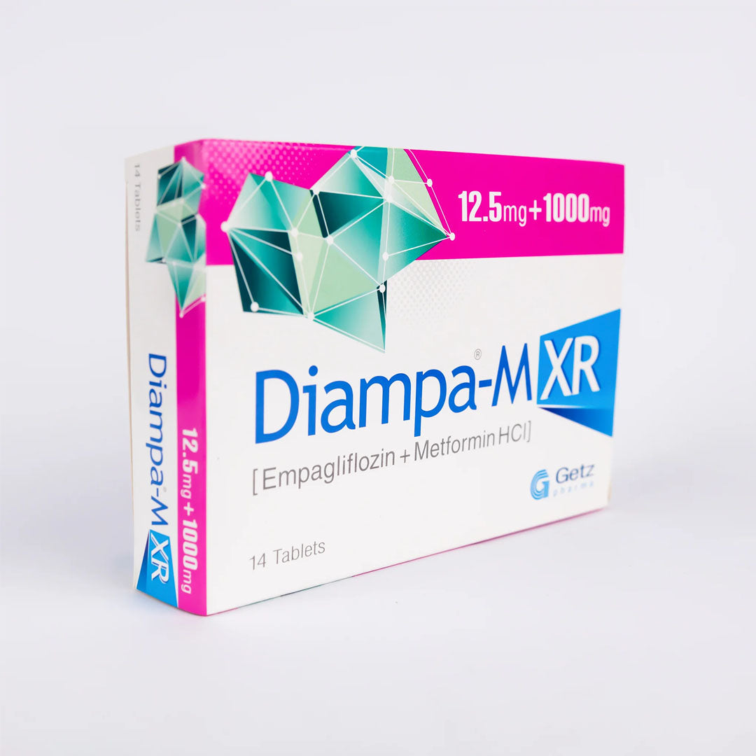Diampa-M XR (Empagliflozin+Metformin) 12.5mg+1000mg, 14 Ct - Getz Pharma